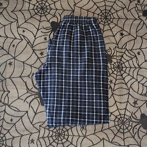 Essential Sleepwear Black, Gray, & White Fleece Pajama Pants Boys Size Medium